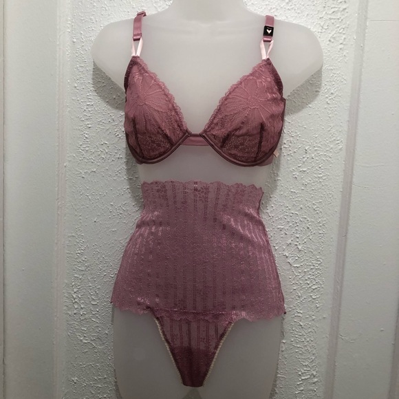 Victoria’s Secret 34F & Medium High Waist Thong Sexy Tee Unlined Demi Bra 34(3D) - Picture 3 of 8